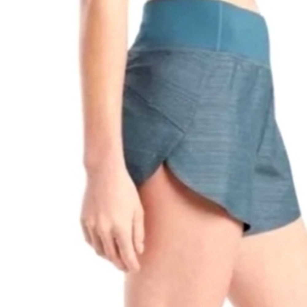 New Women’s Athlete Run With It Shorts 3.5 Inch Size 2XL XXL Space Dye Blue Grey